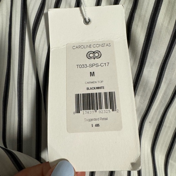 Caroline Constas Carmen Ruffle Off The Shoulder Top - Picture 6 of 9